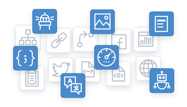 Illustration of various issues in ContentKing auditing suite