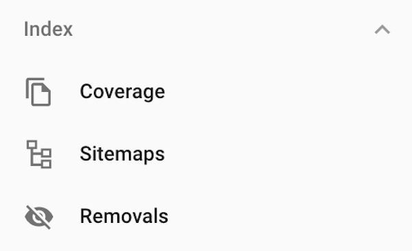 Sitemaps button in the right menu in Google Search Console.