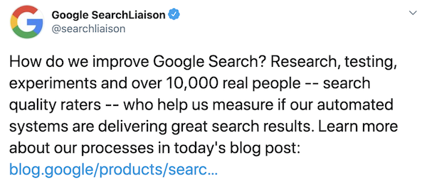 Google explains how their Quality Rates work