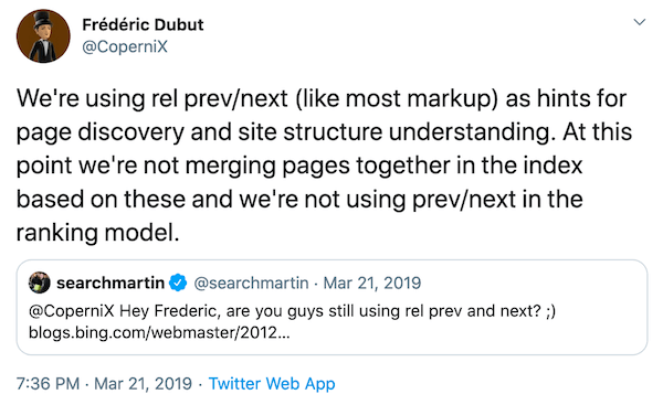 Frédéric Dubut tweeting about rel-next/prev