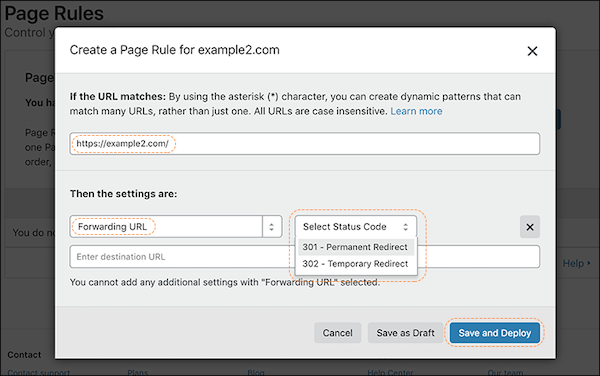 Creating 301 redirects using Cloudflare
