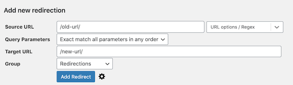 Creating 301 redirects on WordPress