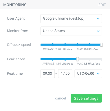 ContentKing monitoring supports advanced configuration to tailor the monitoring configuration to your needs. ContentKing monitoring supports advanced configuration to tailor the monitoring configuration to your needs.