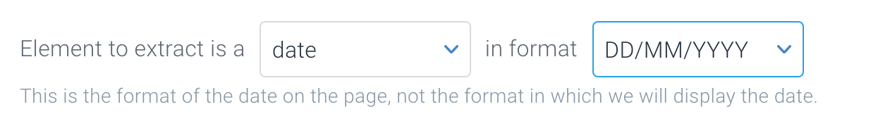 Choosing *date* as the element type of a custom element in ContentKing Choosing *date* as the element type of a custom element in ContentKing