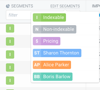 Column with a custom element Author on Pages in ContentKing Screenshot of a columns with a custom element Author on Pages in ContentKing