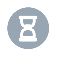 Screenshot of the grey hourglass icon marking the still unknown issues in ContentKing