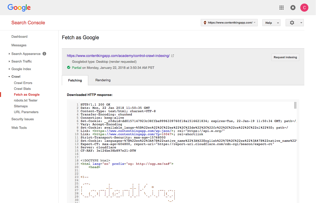 Fetching a URL Fetching a URL