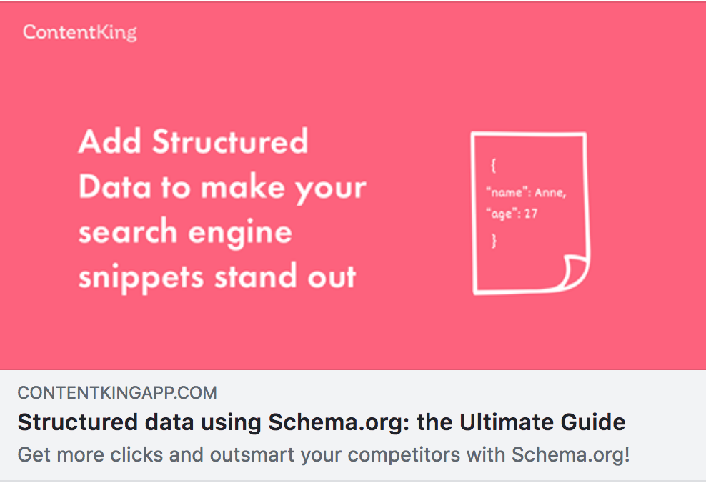 Open graph on Facebook - snippet example Open graph on Facebook - snippet example